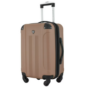 Travelers Club 20 Expandable Rolling Hard Side Carry-on Luggage, Mocha Brown