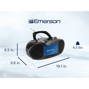 Emerson Boombox Bluetooth DVD Player with 7