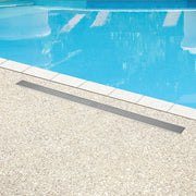 Polished Stainless Steel Rectangular Shower Drain, Removal Tool and Filter, CUPC & UPS Approved - 60