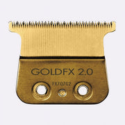 BaBylissPRO Gold Titanium Deep Tooth Replacement T-Blade, 2.0 mm, Fits FX787 FX797 FX726 FX773N Trimmers, FX707G2