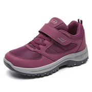 GlowHorizon Womens Hook and Loop Walking Shoes Velcro Strap Athletic Sneakers Cushioned Thick Sole Non Slip Outdoor Casual Shoes for Daily Wear