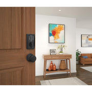 Schlage Century Matte Black Touchscreen Electronic Deadbolt, Keyless Entry, Metal Construction, Grade 2 Security, BE375CEN622