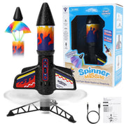 JUGAAD LIFE Rocket Launcher for Kids, Motorized Outdoor Toy with Two Flight Settings, Safe Parachute, Rechargeable Battery, LED Lights, 200 Feet Flight Distance, Model 2231A