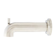 Signature Hardware Greyfield Bathtub Faucet with Integrated Diverter, Aged Brass, 7-1/8 in Spout Reach, Brass Construction, Wall Mount, 948965
