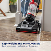 BISSELL CleanView Compact Upright Vacuum, Bagless, Scatter-Free Technology, 10 in Cleaning Path, Red, 3508T