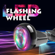 HOVERSTAR LBW17 Bluetooth Hoverboard Self Balancing Scooter Built-in Wireless Speaker for Kids, Chrome Black