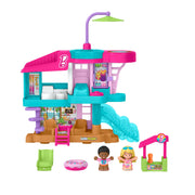 Fisher Price Little People Barbie Beach House Toddler Playset with Two Figures, Three Floors, Interactive Accessories, Multi-Color