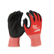 Milwaukee 48-22-8902B Large Red Nitrile Level 1 Cut Resistant Dipped Work Gloves (12-Pack)