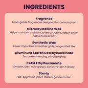 Sweetums Sweet Spot Strawberries and Cream Solid Perfume Stick, Flavor-Infused, Long-Lasting Fragrance for Women, 0.37 oz