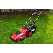 SKIL PWRCore 40 Brushless 40V 20 Inch Push Lawn Mower, Adjustable Cutting Height, Mulching and Bagging, PM4910-00-FC
