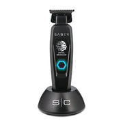 StyleCraft Precision Saber Professional Hair Trimmer, Cordless Battery-Powered, Full Metal Body, Digital Brushless Motor, Black, SC403BP