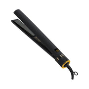 Hot Tools Pro Artist Black Gold Evolve Ionic Hair Straightening Iron, Ceramic Titanium Plates, 27 Heat Settings to 455F, 1.25 Inch, Black Gold, HT7123BG