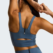 The North Face Jaida Long Line Bra - Granite Grey - M
