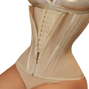 Weflink Waist Trainer for Women Underbust Corset with 15 Elastic Bones, Firm Abdominal Compression, Anti-Droop Design, Black or Complexion, XS to XXL