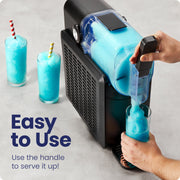 Iceman Slush-Ease Slushie Machine, 68 oz Capacity, 5 Presets with Custom Thickness Control, Black, 200W RJ62-BLACK-AM