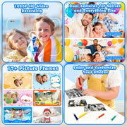 Askmuse Instant Digital Camera for Kids 3-12, Purple, 32GB SD Card, 17 Stickers, 13 Filters, 2.4in Screen, 16x Zoom, Long Battery Life