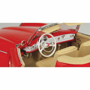 Maisto 1955 Mercedes-Benz 190SL Die-Cast Model Car, 1:18 Scale, Red Convertible, Steerable Wheels, Opening Doors and Hood, 31824