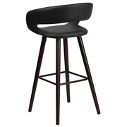 Flash Furniture 29.5 in. Black Cushioned Bar Stool-CH152560BKVY