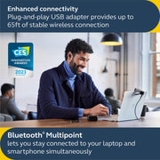 Jabra Evolve2 True Wireless Earbuds, Active Noise Cancellation, MultiSensor Voice Technology, USB-C, Black, 20797-989-899