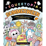 Castle Point Books Squeetopia Summerween Coloring Book, Adorably Eerie Kawaii Illustrations, Spooky Summer Theme, Perforated Pages, Paperback