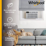 Whirlpool WHAW101CW 10,000 BTU 115V 450 Sq ft Window-Mounted Air Conditioner with Remote Control