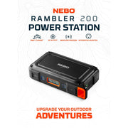 NEBO Neb-Pst-0003 Rambler 200 Portable Power Station, Black