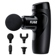 Bob And Brad FLIGE Percussion Pocket-Sized Deep Tissue Massage Gun, 7mm Amplitude, 3000 RPM, Black