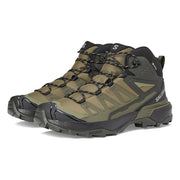 Salomon L47865600 X Ultra 360 Mid Waterproof Hiking Boots for Men - Olive Night - 9.5M