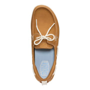Heydude Women's Harbor Breeze Lo Classic Boat Shoes, Lightweight Slip-On Loafers, Bone Brown, Size 6, 45199-2MY