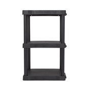 Hyper Tough HT-BLK-3SH 3 Shelf Plastic Shelving Unit, Black