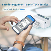 JADENS 468BT-WH 4x6 Wireless Bluetooth Thermal Label Printer, White