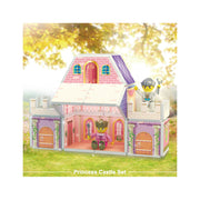 PicassoTiles 60 PC Princess Castle Theme Magnetic Building Blocks with Double Sided Printed Tiles and 2 Character Figures STEM Educational Toy Kit for Kids Ages 3 to 8 PTQ04