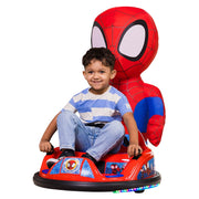 Flybar Marvel Spidey ImaginAir 6V Ride-On Bumper Car with Inflatable Character