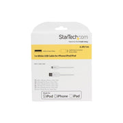 StarTech.com Lightning Cable, Apple MFi Certified, Reversible 8-Pin Connector, White, 1 Meter USBLT1MW
