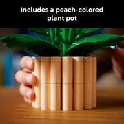 LEGO Botanicals Peace Lily Flower Building Set, 474 Pieces, Multicolor, Decorative Artificial Flowers in Peach Pot, 11504