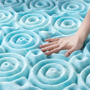 Zinus 84155009673 Spa Sensations 3 in Green Tea Gel Memory Foam Zoned Support Mattress Topper, Medium Firmness, Antimicrobial, Twin