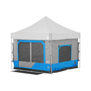 E-Z UP CC10SLSP Camping Cube 6.4, Converts 10' Straight Leg Canopy into Camping Tent, Splash