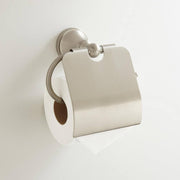 Signature Hardware 040311B-BN Denver Series - Toilet Paper Holder With Cover Plate - Brushed Nickel