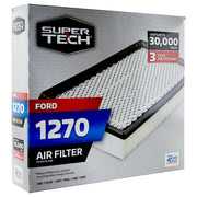 Super Tech 1270 Engine Air Filter with High Efficiency Paper Media and Durable Plastic Frame for Ford Edge and Fusion