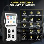 Tidymend C800 OBD2 Scanner Diagnostic Tool for Cars and Trucks, Cloud Printed, Silver