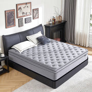 Vantto Queen Hybrid Mattress, 14 Inch Medium Firm Memory Foam with Pocket Springs, Breathable Comfort, Pressure Relief