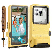 Transy 4THYL20250423 IP68 Waterproof Phone Housing Snorkeling Scuba Diving Case, 6.9 inch (Yellow)