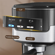 WiseStone Espresso Machine, 15 Bar Pressure, Milk Frother, Compact Stainless Steel Coffee Maker for Cappuccino and Latte, CM-8502