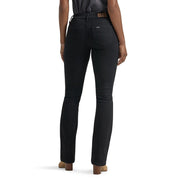 Lee Women's Legendary Bootcut Jeans, Mid Rise, Regular Fit, Black Wash, Size 4, 32 Inseam, 3522501