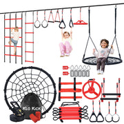 KloKick Ninja Warrior Obstacle Course 50ft Red