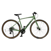 Ozark Trail 23HY7003PHL 700C G.1 Explorer Flat Bar Gravel Bike, Large Frame, Fits Riders 5 ft 10 in - 6 ft 3 in+, Green, Adult, Unisex
