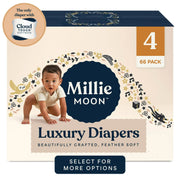 Millie Moon 119109 Luxury Diapers, Size: 4, 66 Count