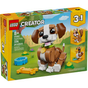 LEGO Creator 3 in 1 Cute Animals Playful Puppy Dog Building Toy, 336 Pieces, Multicolor, Ages 8+