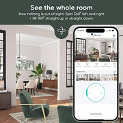 Wyze Cam Pan v3 Wired Indoor/Outdoor Security Camera, 1080p HD, 360 Pan, 180 Tilt, Color Night Vision, AI Motion Tracking, IP65 Weather-Resistant, Built-In Spotlight and Siren, 2-Pack, White