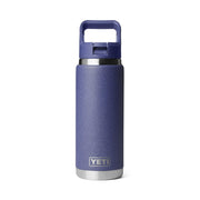 YETI Rambler 26 oz Insulated Beverage Bottle, Stainless Steel, Double-Wall Vacuum Insulation, Leak-Resistant Straw Cap, Moon Dust